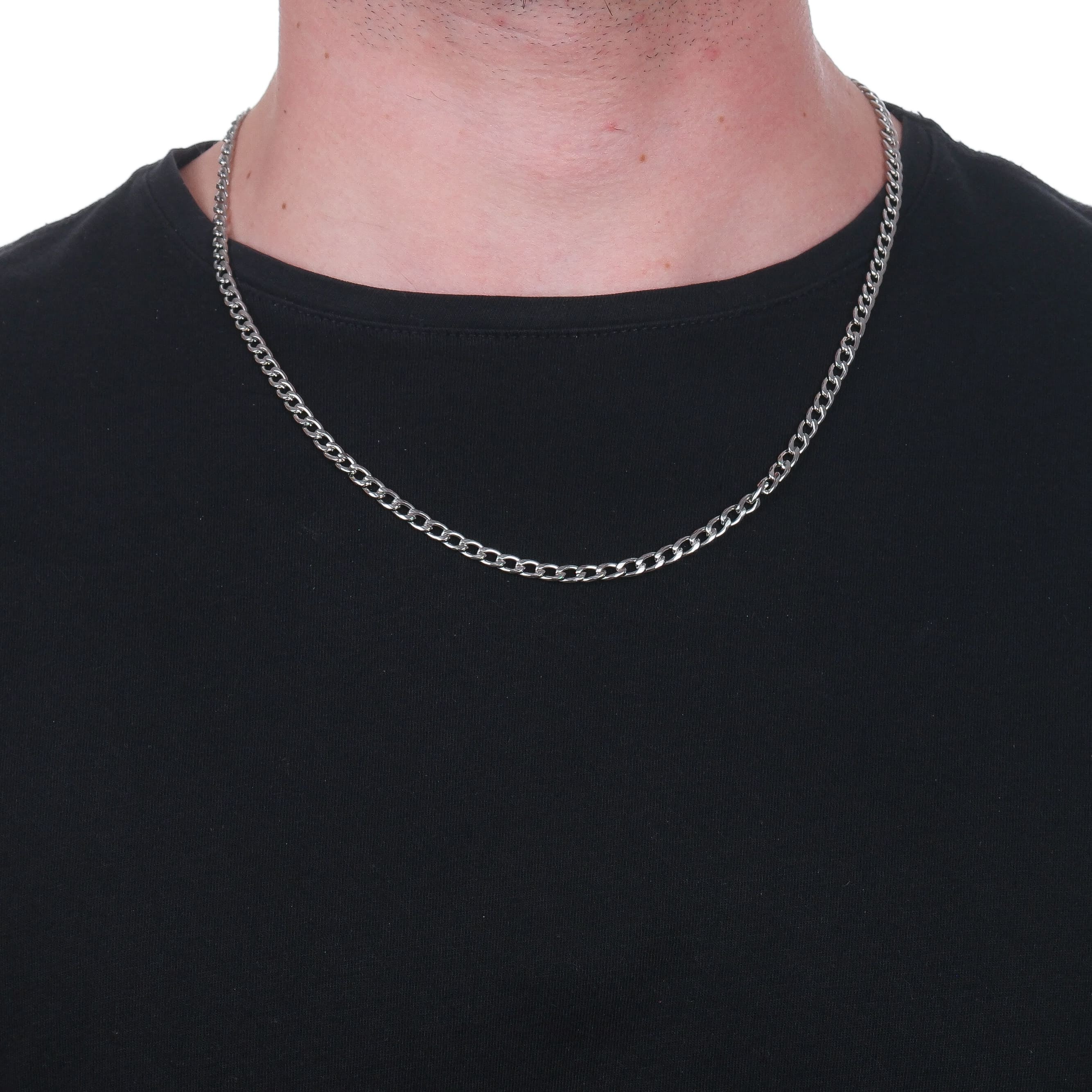 Corrente Masculina Grumet em aço inoxidável