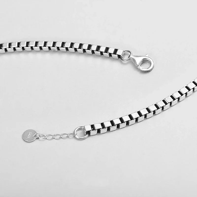 ZABRA S925 Silver Men's Bracelet Couple High-end Sense Girls Niche Hip-hop Trendy Jewelry Custom Lettering - MR SOUL