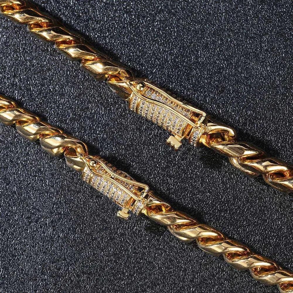 Pulseira Ouro 18K Fecho Cravejado Miami MR 88 - MR SOUL