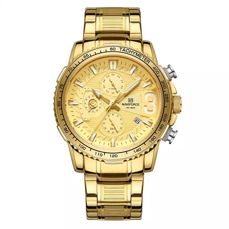 Relógio Masculino Dourado Brave MR 27 - MR SOUL