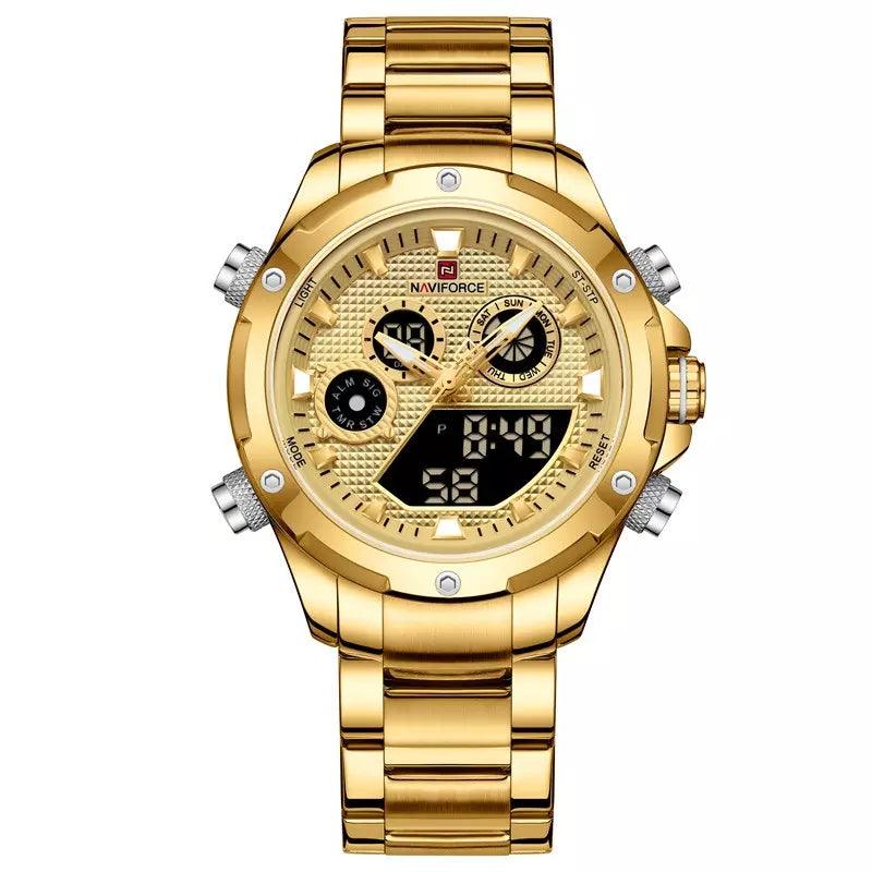 Relogio Masculino Dourado Hibrido Commander MR 31 - MR SOUL