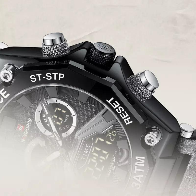 Relogio Masculino Pulseira de Couro Híbrido MR 38 - MR SOUL