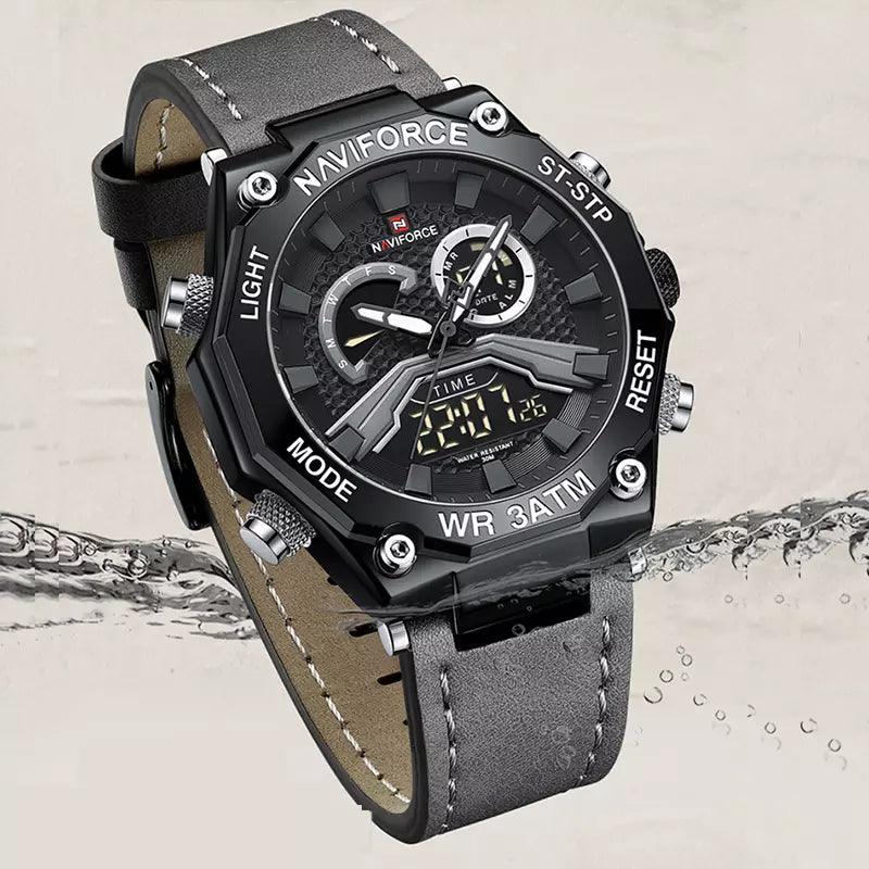 Relogio Masculino Pulseira de Couro Híbrido MR 38 - MR SOUL