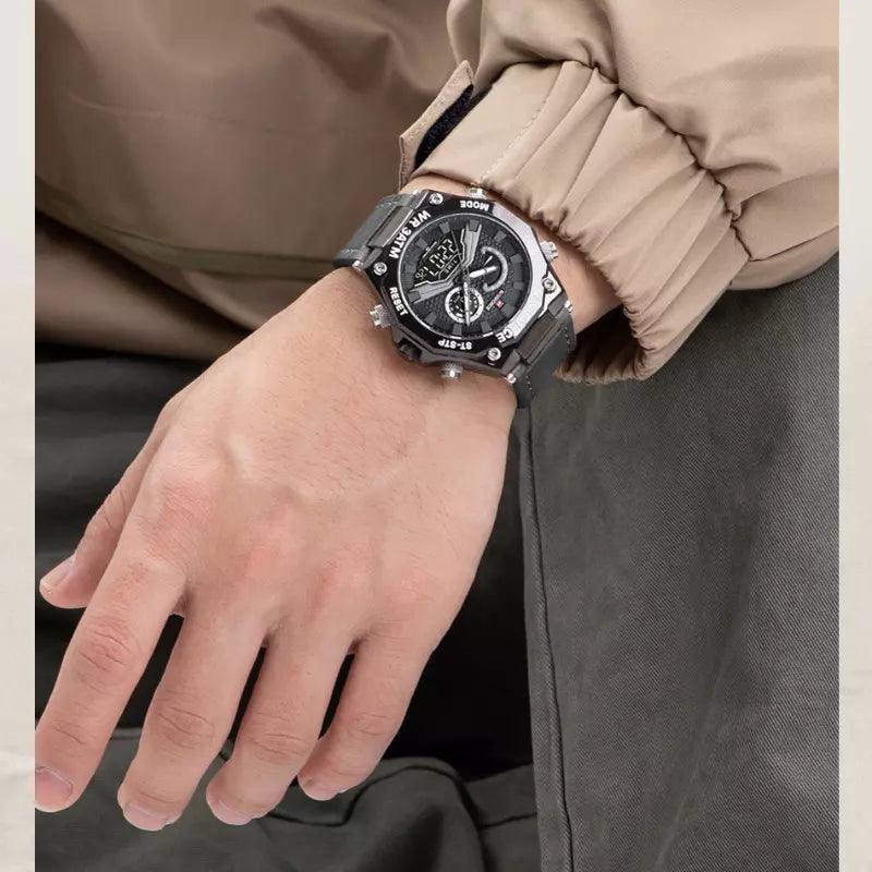 Relogio Masculino Pulseira de Couro Híbrido MR 38 - MR SOUL