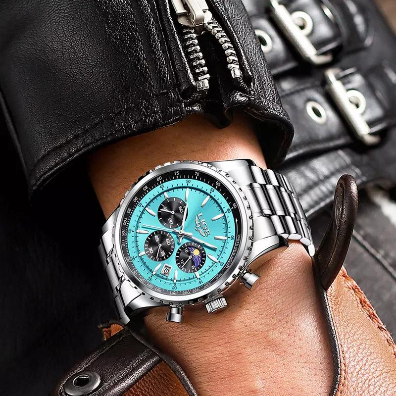 Relogio Masculino Social Quartzo Pulseira de Aço MR 46 - MR SOUL