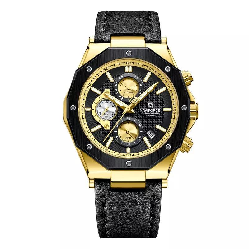 Relogio Social Masculino Pulseira de Couro MR 55 - MR SOUL