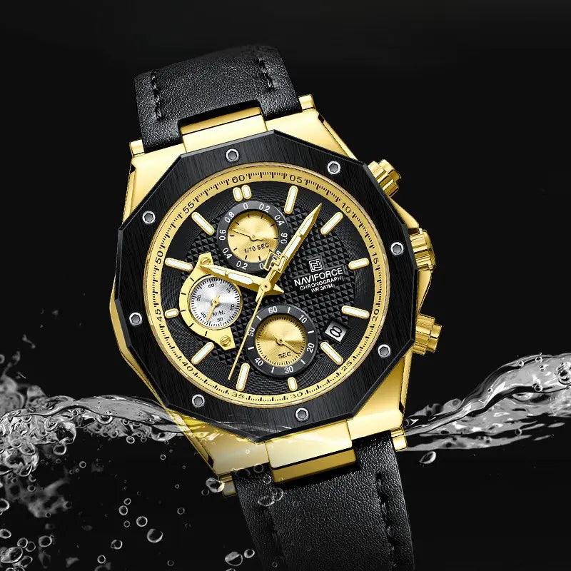 Relogio Social Masculino Pulseira de Couro MR 55 - MR SOUL